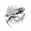 gecko tattoo design idea