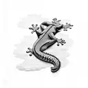gecko tattoo design idea