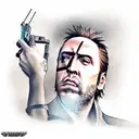 metal gear solid nic cage tattoo design idea