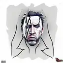 metal gear solid nic cage tattoo design idea