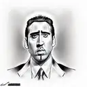nic cage Mario  tattoo design idea