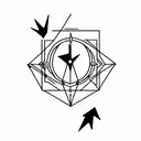 taurus and Virgo zodiac signs combined tattoo design idea