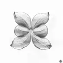 : A four-leaf clover intertwined with a golden horseshoe tattoo design idea