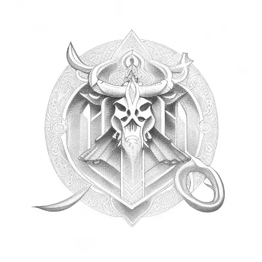 Tushar name with libra sign tattoo design idea