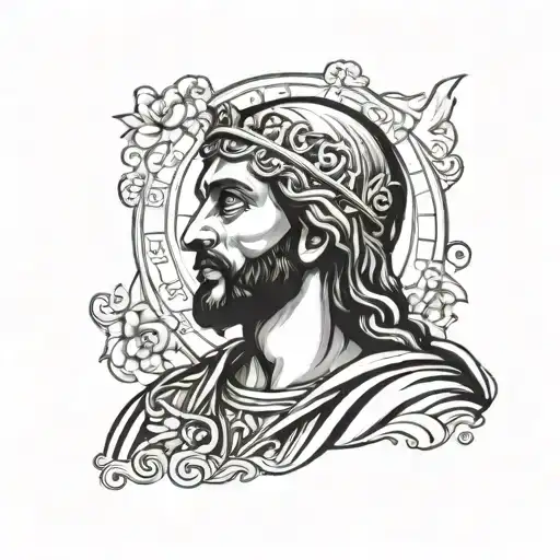 san judas tadeo tattoo design idea