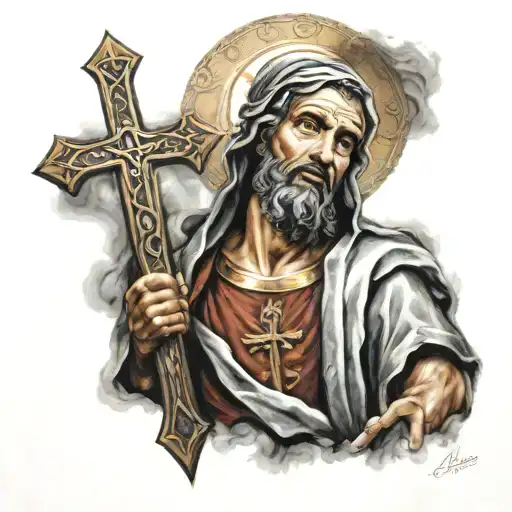 san judas tadeo tattoo design idea