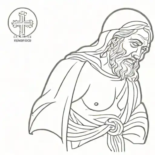 san judas tadeo tattoo design idea