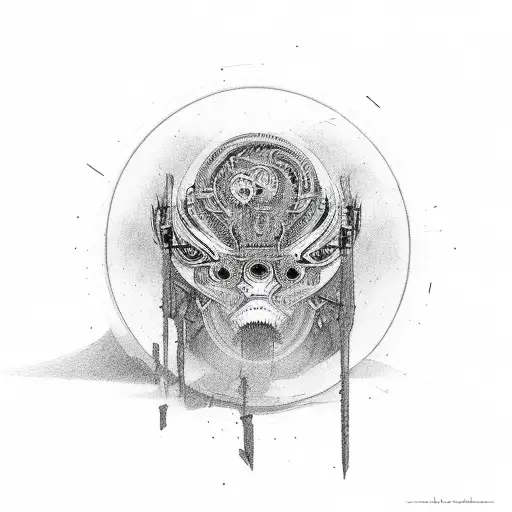 I think therefore I am, but who am I tattoo design idea