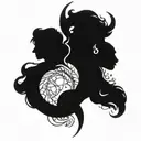 Gemini and Capricorn   tattoo design idea