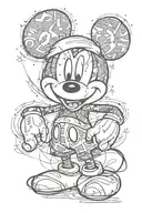 mickey mouse tattoo design idea
