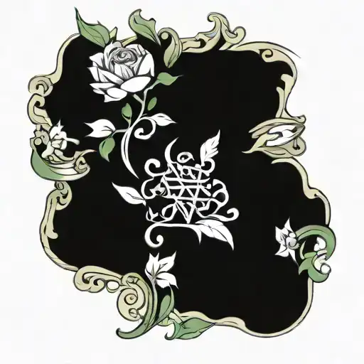 BLESSED with (May The Work I've Done Speak For Me) underneath it tattoo design idea