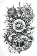 12 laws of the universe inside tattoo design idea