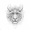 dragon and lion tattoo on the hand of a men with full wrist tattoo tattoo design idea