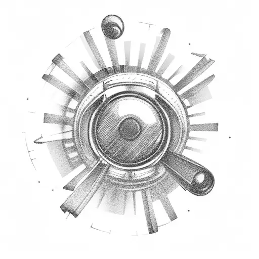 airplane engine tattoo design idea