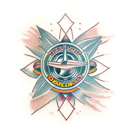 jet engine tattoo design idea