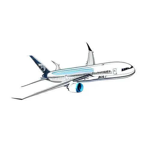 boeing 787 tattoo design idea