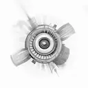 jet engine tattoo design idea