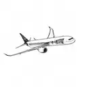 boeing 787 tattoo design idea