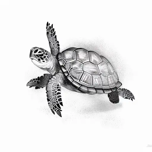 turtle tattoo design idea
