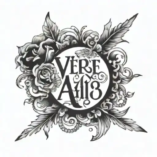 the verse Philippians 4:13 design on forearm tattoo design idea
