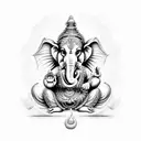 lord ganesha tattoo design idea