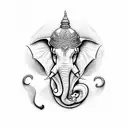 lord ganesha tattoo design idea