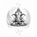 lord ganesha tattoo design idea