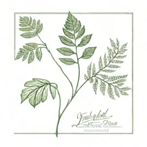 shamrock and silver fern leaf tattoo design idea