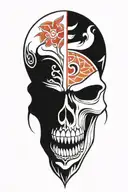 maori skull tattoo design idea