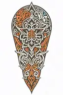 snowflake maori tattoo design idea