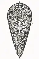 maori snowflake tattoo design idea