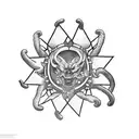 pretzel at the shoot axis tattoo design idea