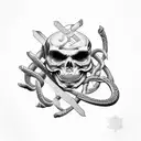 pretzel at the shoot axis tattoo design idea