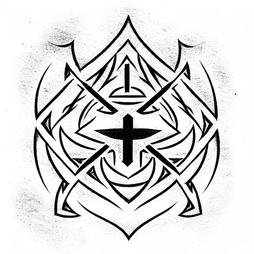 anarchy symbol tattoo design idea