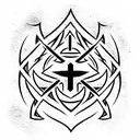 anarchy symbol tattoo design idea