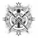 anarchy symbol tattoo design idea