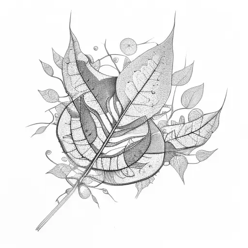 To represent plant medicine, include organic shapes and patterns inspired by plants, vines, leaves, or even the molecula tattoo design idea