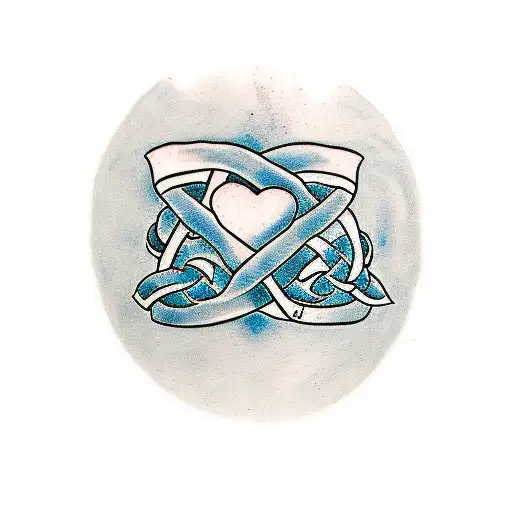 Tattoo with the words "I care not for your poetry. I only want your hand to hold" and a Celtic heart knot tattoo design idea