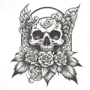 Phoenix rising from ashes tattoo design idea