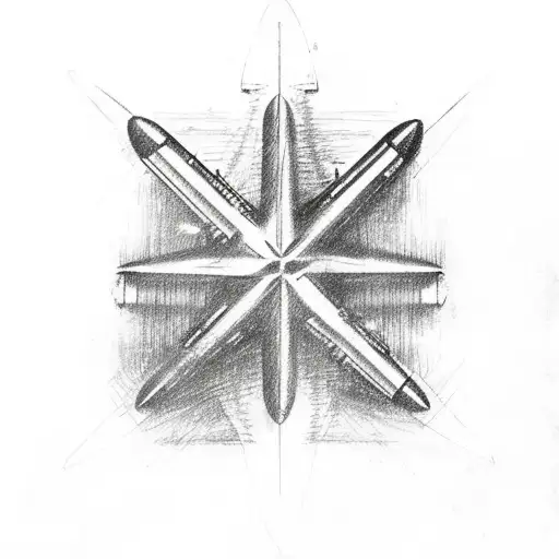 ww2 aircraft stars and bars surrounded with aircraft rivets tattoo design idea