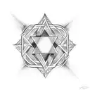 Star of David tattoo design idea
