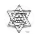 Star of David tattoo design idea
