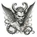 Lucifer tattoo design idea