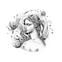 The Birth of Venus tattoo design idea