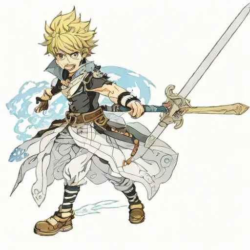 asta black clover swords tattoo design idea