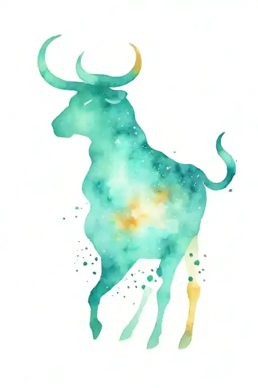 Taurus constellation tattoo design idea
