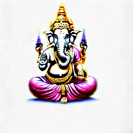 lord ganesha tattoo design idea
