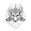 lakshmi tattoo design idea