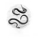 Metallica snake tattoo design idea