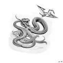 Metallica snake tattoo design idea
